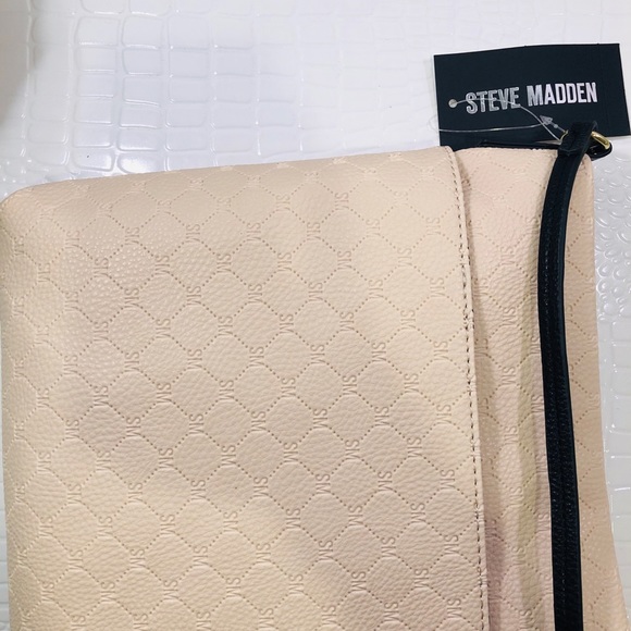 Dusty pink cross / shoulder bag. Medium size. - Picture 4 of 7